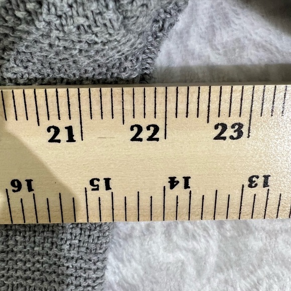 OLD NAVY SIZE M MEDIUM SWEATER GRAY CABLE KNIT COTTON BLEND 677 TOP SHIRT EUC - Picture 9 of 15